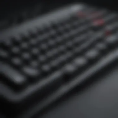 Mechanical keyboard showcasing compact design