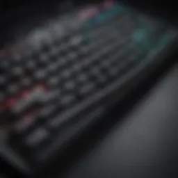 Elegant mechanical keyboard with RGB lighting