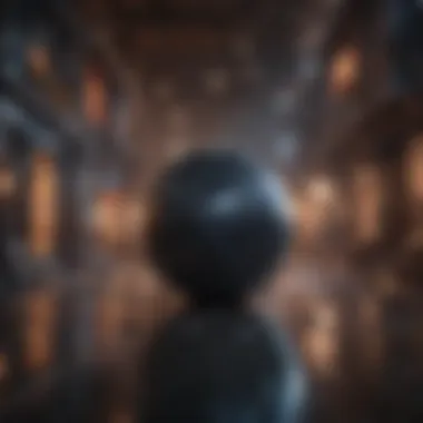 Digital Realm Unveiled Abstract representation of a digital world with intricate game trailer visuals