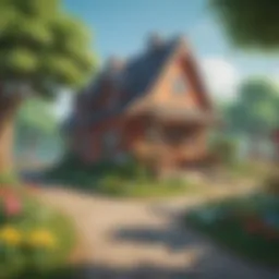 Vibrant Animal Crossing Gameplay Scene