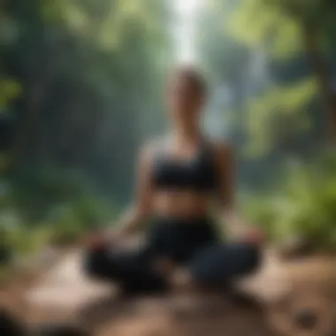 Virtual yoga amidst nature