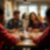 Board Game Fun Engaging in a stimulating board game with friends