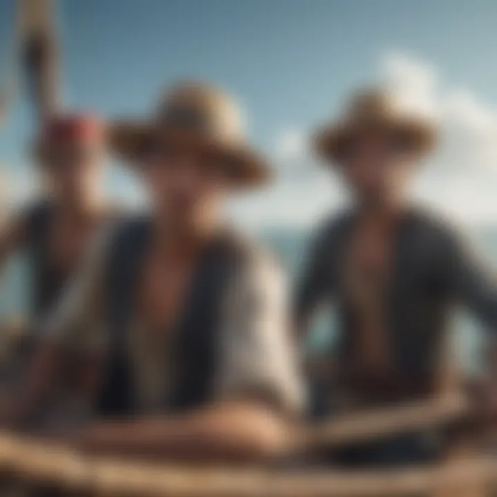 Straw Hat Crew Setting Sail