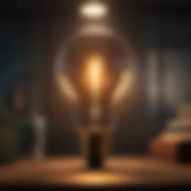 Illustration showcasing a light bulb symbolizing the illumination of wisdom through experiences