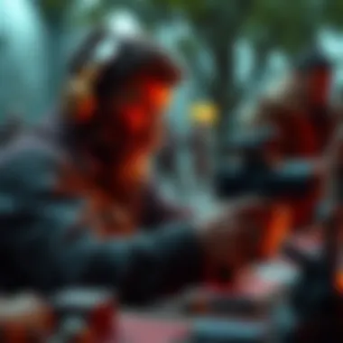 A player strategizing in a zombie survival game environment